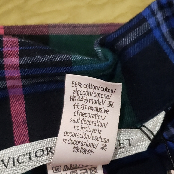 Victoria's Secret plaid pajama top size M - Picture 6 of 7